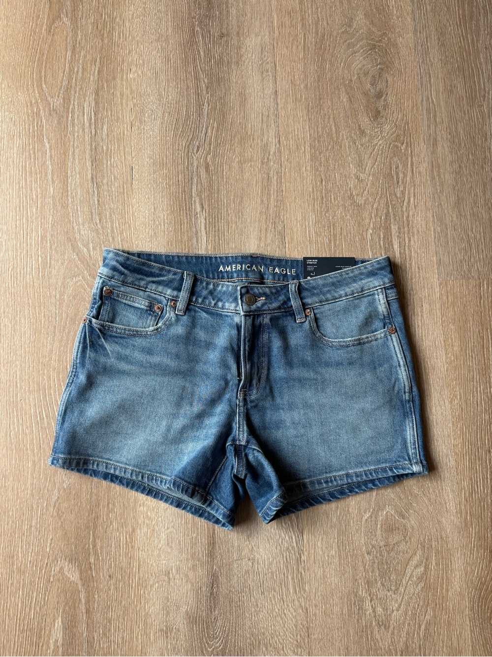 American Eagle Outfitters Light Blue Denim Cutoff Shorts
